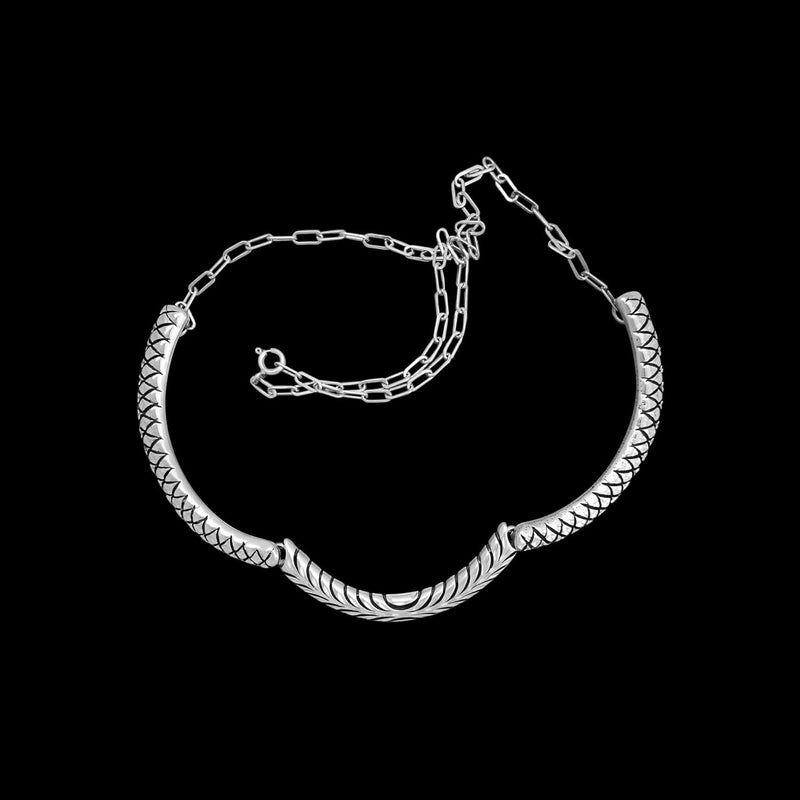925 Sterling Silver Diamond Cut Necklace