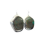 Lone Mountain Turquoise Earrings • Dangle Earrings • 925 Sterling Silver