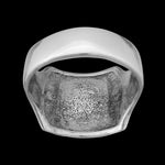 Size 14-Sterling Silver Buffalo Head Ring • Malachite and Mother of Pearl Inlay • Navajo Handmade
