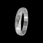 Size 11 Diamond Cut Solid Silver Band