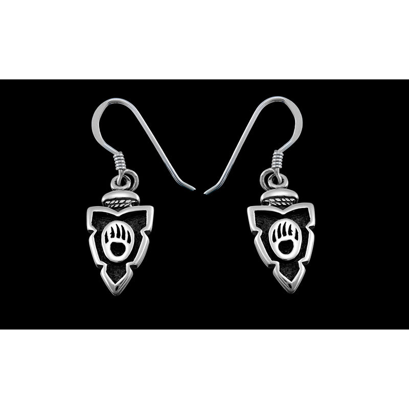 Arrowhead Earrings • 925 Sterling Silver • Native American Inspired