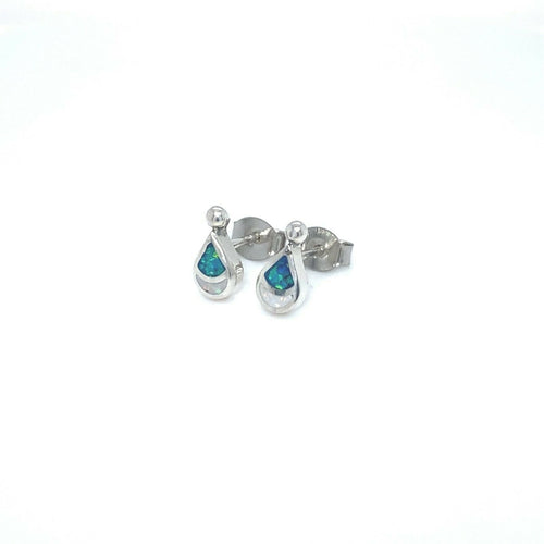 Raindrop Earrings • 925 Sterling Silver • Teardrop Shape • Navajo Handcrafted