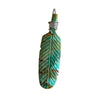 Native American Pendant • Hand Carved Turquoise Arrowhead • 925 Silver Craftsmanship