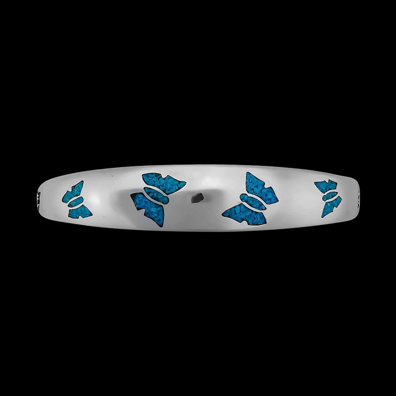925 Sterling Silver cuff Bracelet, Butterfly Bracelet, Native American Handmade Jewelry, Butterfly Cuff, Navajo Butterfly Bracelet