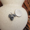 925 Sterling Silver Pine Cone Pendant with Mixed Opal Inlay