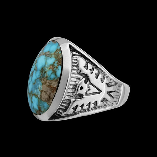 Thunderbird Ring, Eagle Ring, Navajo Ring, Native American Handmade Jewelry, American Eagle Ring, Falcon Ring