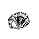 Size 8-925 Sterling Silver Frog Ring