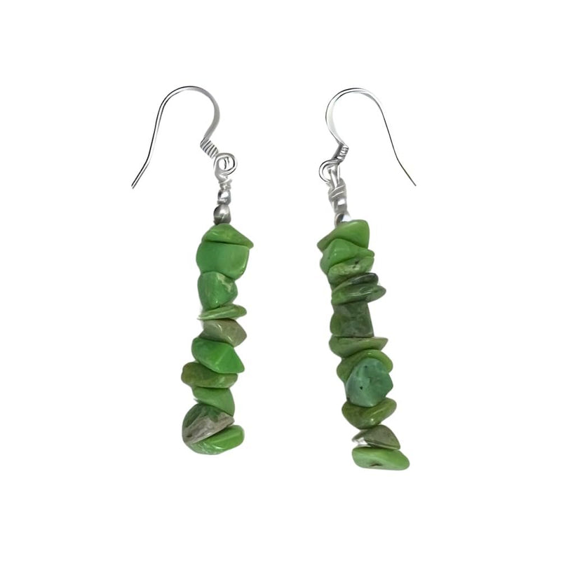 Zuni Gaspeite Earrings • Native American Earrings • Gaspeite • Zuni Handmade by Phil Weahkee