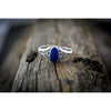 The Iris Ring, inlaid with Lapis Lazuli Size: 7