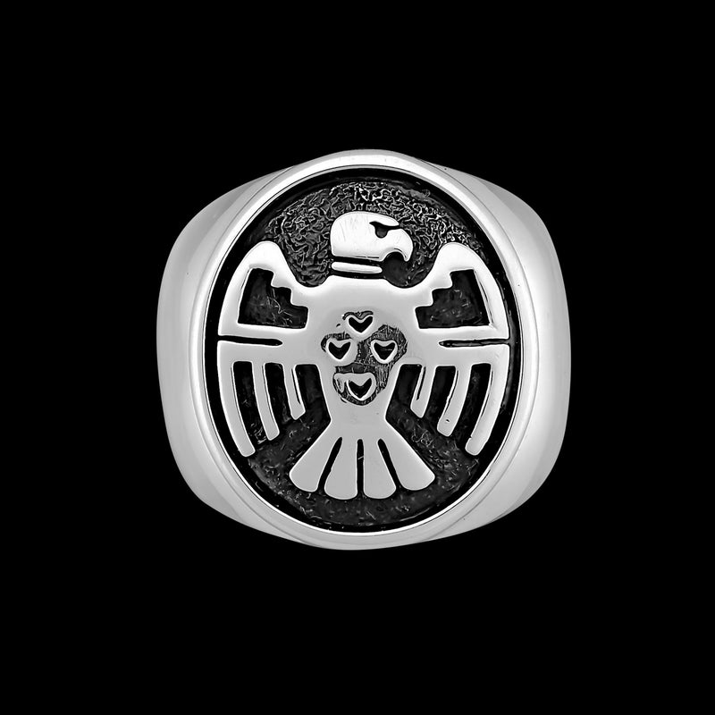 Thunderbird Ring • Sterling Silver • Southwestern Native American Jewelry