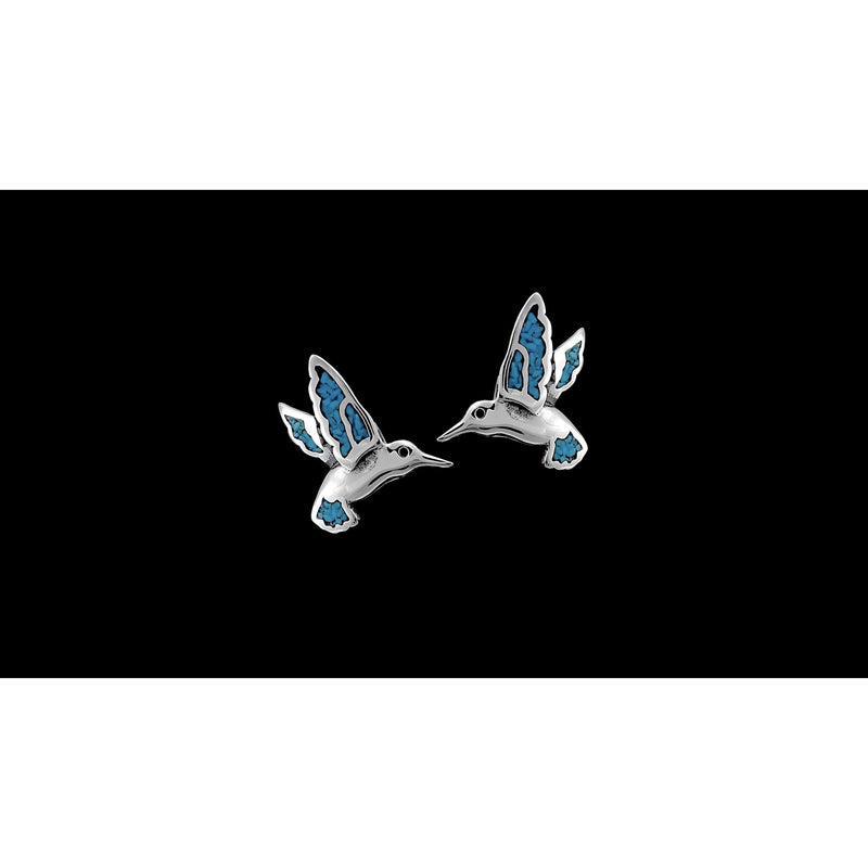 Turquoise Hummingbird Earrings