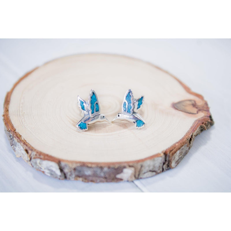 Turquoise Hummingbird Earrings