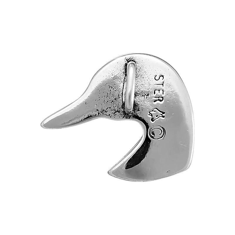 Duck Pendant, 925 Sterling Silver Pendant, Navajo Pendant, Handmade Jewelry, Opal Pendant, Mallard Duck, Pet Duck