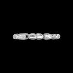 Size 6 Diamond Cut Sterling Silver Cobblestone Band Ring