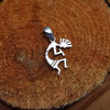 Sterling Silver kokopelli Pendant – Symbol of Music, Fertility & Joy