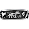 Size 8-925 Sterling Silver Native American Symbols Ring, Detailed Native Design, Symbolic Jewelry, Statement Band