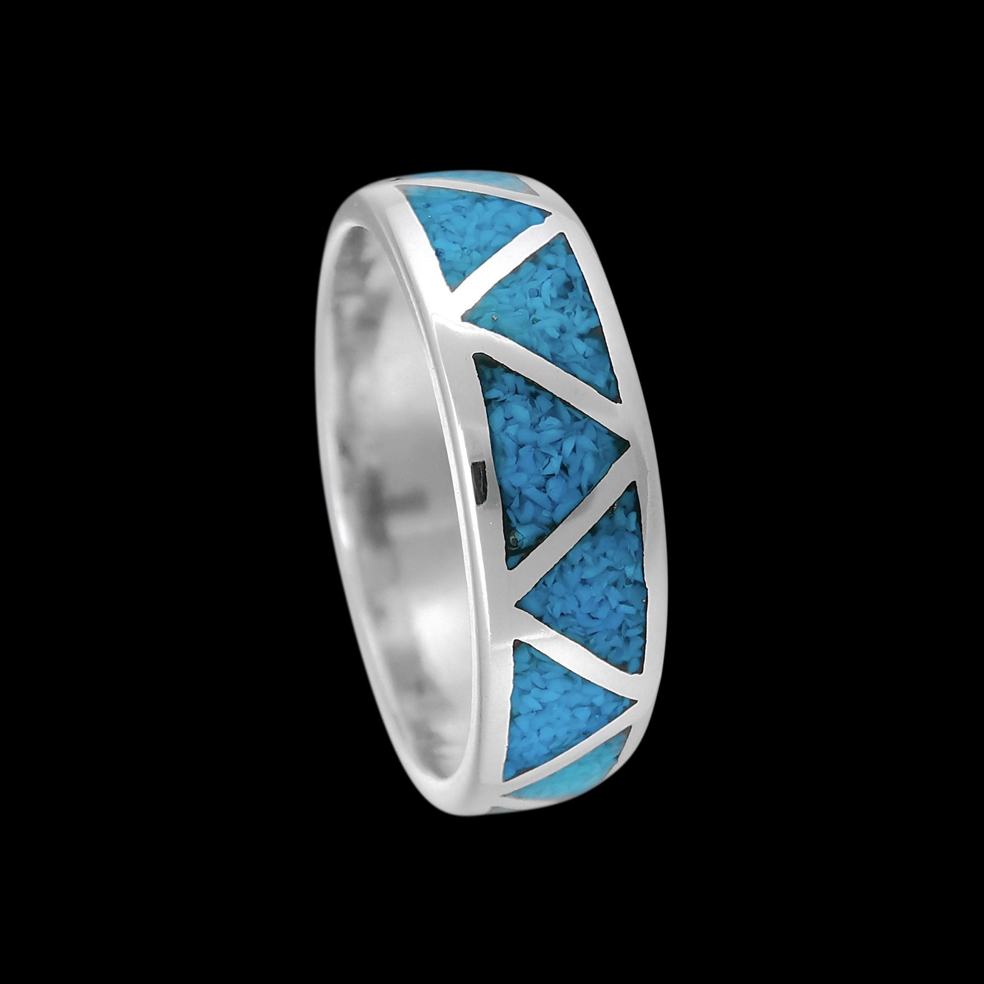 Ring - Navajo Turquoise & Silver Sterling by Eugene Belone