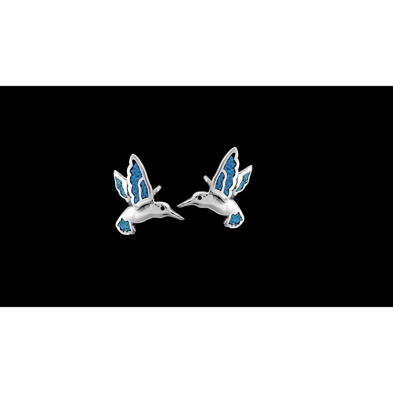 Turquoise Hummingbird Earrings