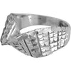 Diamond Cut Twisted Dome Ring