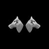 925 Sterling Silver Horse Earrings, Equestrian Earrings, Cowboy Earrings