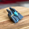Zuni Fetish • Handcarved Raven Fetish • Sunface Fetish •
