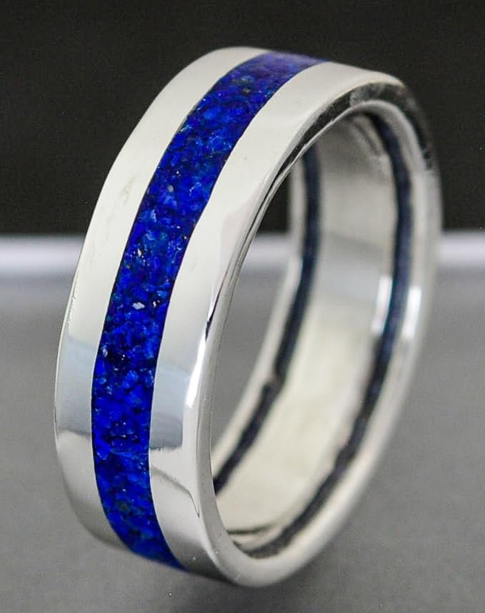 Size 10 - Lapis Lazuli Wide Infinity Band