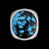 Mountain Ring • 925 Sterling Silver • Morenci Turquoise • Size 6 • Navajo Handmade