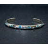 Native American Opal Bracelet • Sterling Silver • Polka Dot Design • Handcrafted