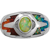 Opal Sleeping Beauty Sterling Silver Ring