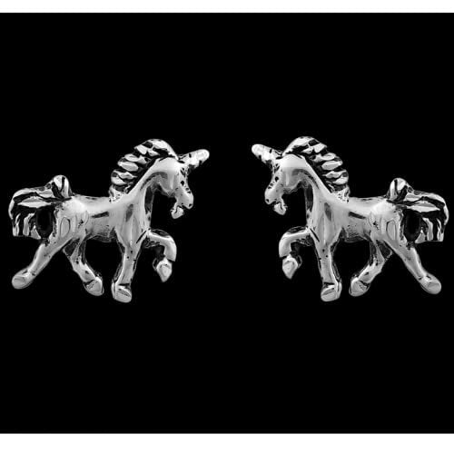 Detailed Unicorn Stud Earrings