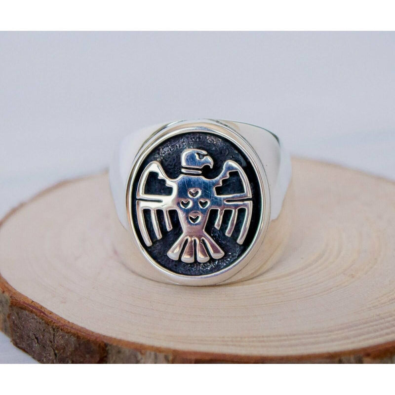 Thunderbird Ring • Sterling Silver • Southwestern Native American Jewelry