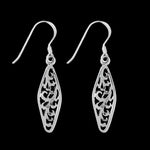 Fiddlehead Marquise Dangle Earrings