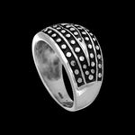 Size 6 - Diamond Cut Large Art Deco Band