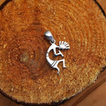 Sterling Silver kokopelli Pendant – Symbol of Music, Fertility & Joy