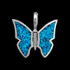 Sterling Silver and Turquoise Butterfly Pendant