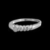 Diamond Cut Groovy Heart Ring