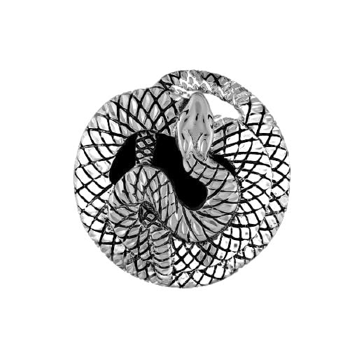 Coiled Snake Brooch