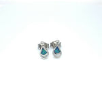 Raindrop Earrings • 925 Sterling Silver • Teardrop Shape • Navajo Handcrafted