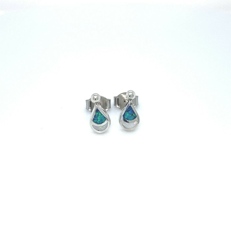 Raindrop Earrings • 925 Sterling Silver • Teardrop Shape • Navajo Handcrafted