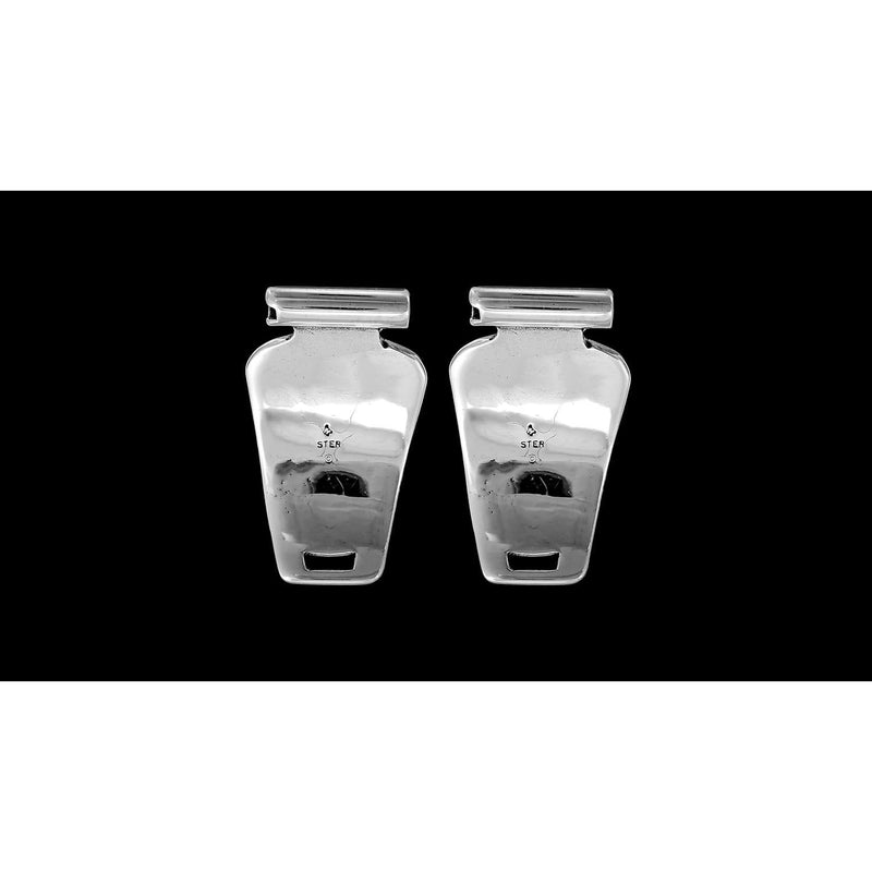 Black and White Southwestern Stamped Watch Tips