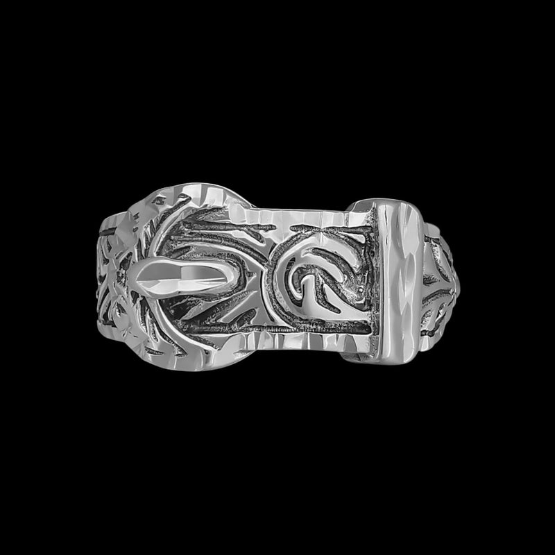 Size 7 Diamond Cut Western Belt Ring