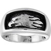 Sterling Silver Lone Eagle Ring