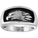 Sterling Silver Lone Eagle Ring