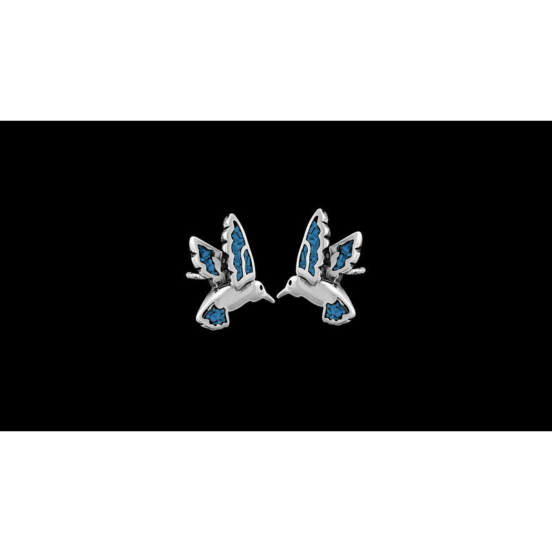 Turquoise Hummingbird Earrings