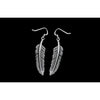 Eagle Feather Earrings • 925 Sterling Silver • Navajo Inspired • Bird Feather Jewelry