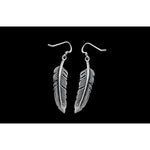 Eagle Feather Earrings • 925 Sterling Silver • Navajo Inspired • Bird Feather Jewelry