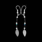 Vintage Earrings, Hand Strung Earrings, Navajo Earrings, Native American Earrings, Turquoise Earrings