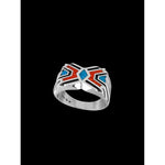 Size 11 Sterling Silver Sunset Ring