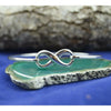 925 Sterling Silver infinity bangle bracelet