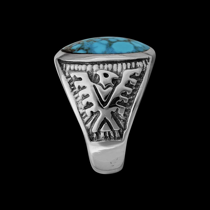 Thunderbird Ring, Eagle Ring, Navajo Ring, Native American Handmade Jewelry, American Eagle Ring, Falcon Ring